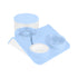 double bowl pet feeder