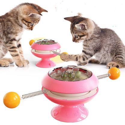 Rotatable Cat Toys Supplies With Catnip Interactive 