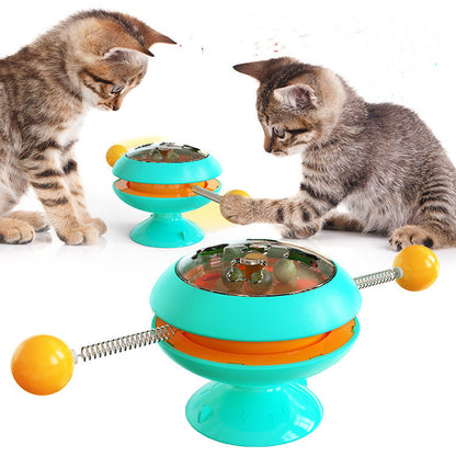 f21Rotatable Cat Toys Supplies With Catnip Interactive 